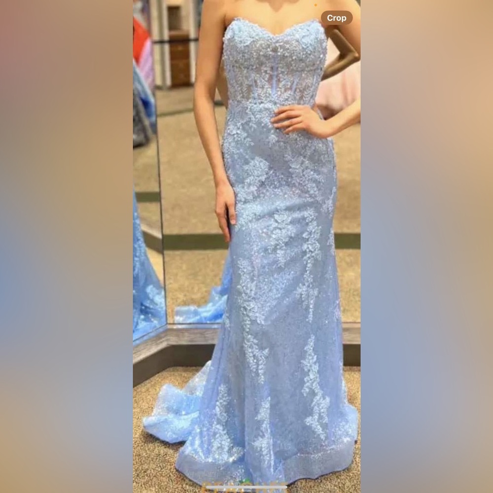 Blue Sherri hill dress size 0-00